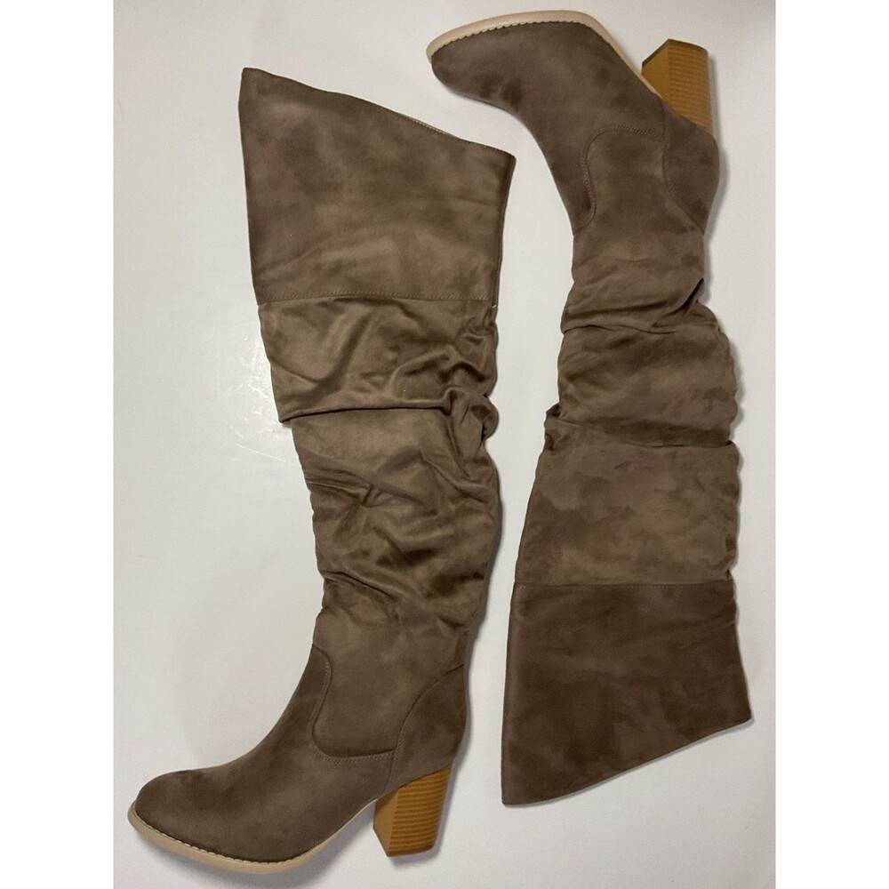 Journee Collection Women’s Kaison Taupe Boots Size 8